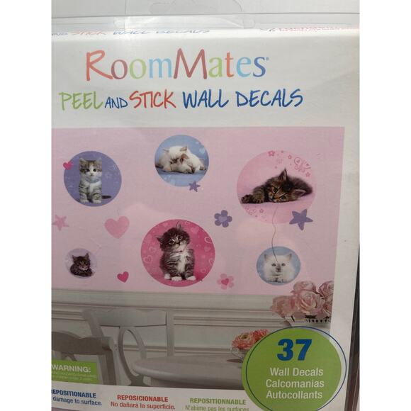 Kitten and Puppies Cute Wall Decal Stickers 74 Total Removable Peel and Stick - Picture 5 of 6